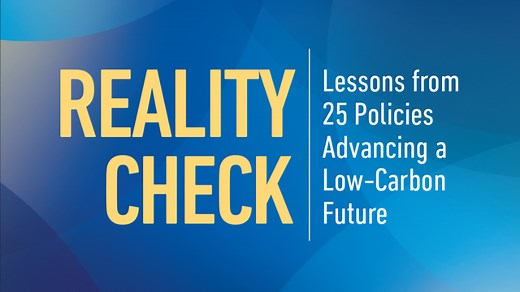 Reality Check: Lessons from 25 Policies Advancing a Low-Carbon Future