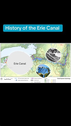 The History of the Erie Canal in New York #USHistory #History #ErieCanal | A to Z History