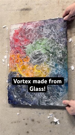 Vortex made from Glass! - #jbarts #vortex #glass #reveal #maker