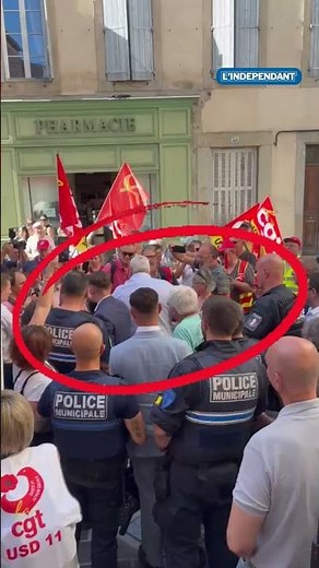 The National Rally mayor of Carcassonne stages the expulsion of the unions