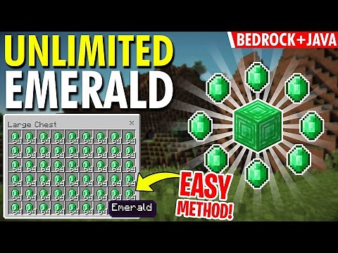 *NEW* 1.18+ EASIEST WAYS To Get INFINITE EMERALDS - (Bedrock + Java) Minecraft