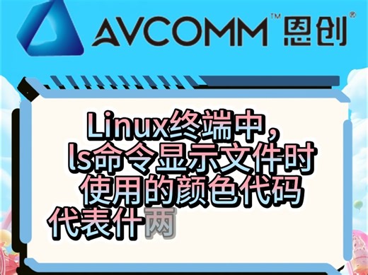 Linux终端中，ls命令显示文件时使用的颜色代码代表什么具体含义？