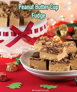 242K views · 383 reactions | Our PEANUT BUTTER FUDGE is topped with Reese’s Peanut Butter Cups! An easy no-bake recipe for creamy peanut butter fudge! Recipe: https://www.centercutcook.com/peanut-butter-cup-fudge/ | CenterCutCook | Facebook