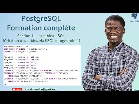 Création des tables via PSQL et pgAdmin 4 - PostgreSQL #5