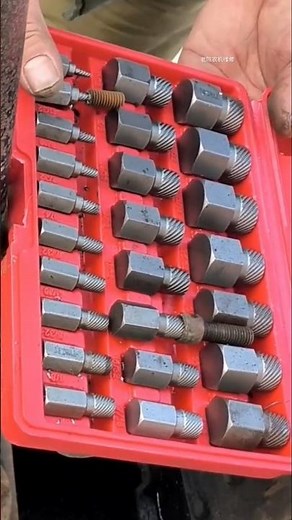 25-piece Multi-Spline Screw Extractor Set remove broken studs, bolts, socket screws fittings #tools