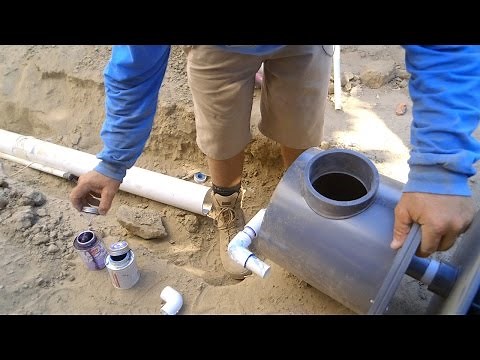 Installing the Koi Ponds Bottom Drain - Part 18