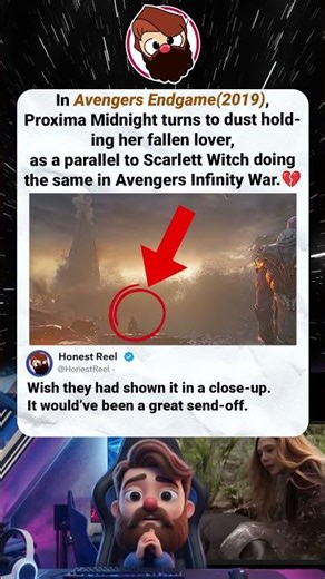 Avengers Endgame’s Proxima Midnight Dust Scene Mirrors Scarlet Witch in Infinity War