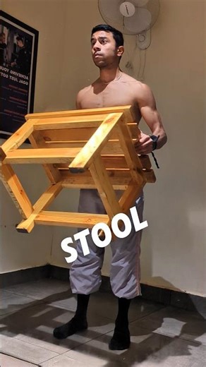 Calisthenics Triceps Workout at Home with Stool 🔥 #calisthenics #tutorial #abs #fatburner
