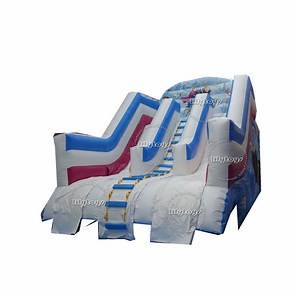 [Hot Item] Commercial Inflatable Water Slide for Pool Snow White and Pink Can Design