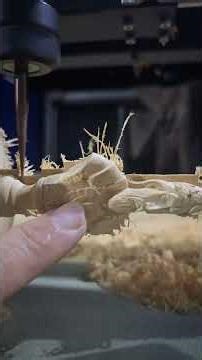 3D machining process with rotary axis #cncrouter