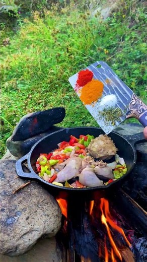 Sheep Udder & Heart Recipe | Wild Outdoor Cooking 🔥🥩