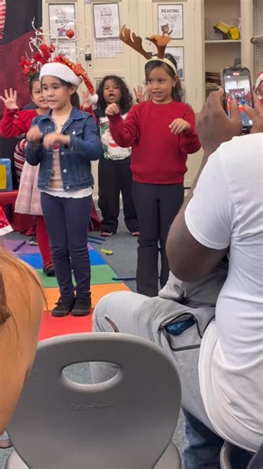 king at school singing Christmas carols | Terrell Tate