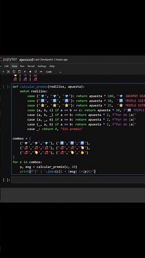 Python match case: Slot Machine with Pattern Matching
