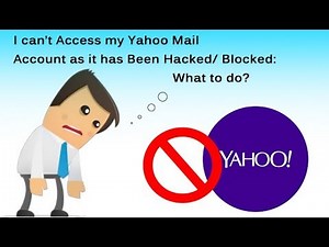 How can I recover my yahoo account? Can't access my yahoo account
