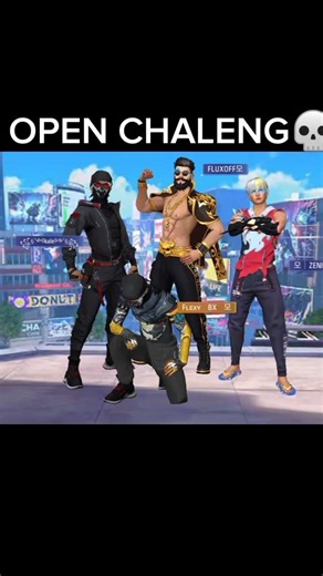 OPEN CHALENG 💀 4VS4 #cyborg