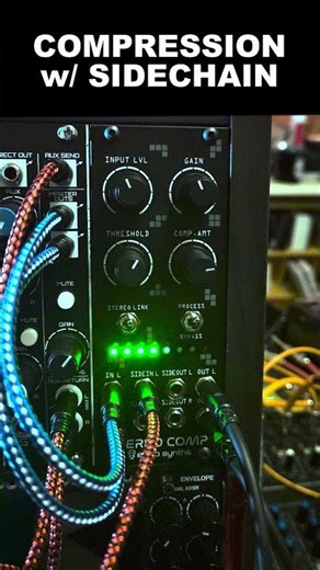 Erica Synths Stereo Comp Compression w/ Sidechain pump demo