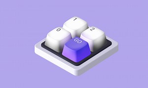 Cute mini keyboard using Spline