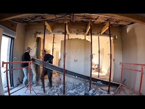 technique pour monter et poser un IPN de 195kg