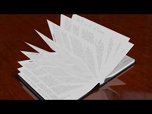 Book Flip Pages Animation - Blender 3D