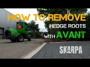 How to remove hedge roots with AVANT 755i loader
