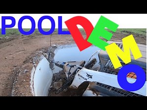 Demolishing A Swimming Pool With Chickasaw Demolition