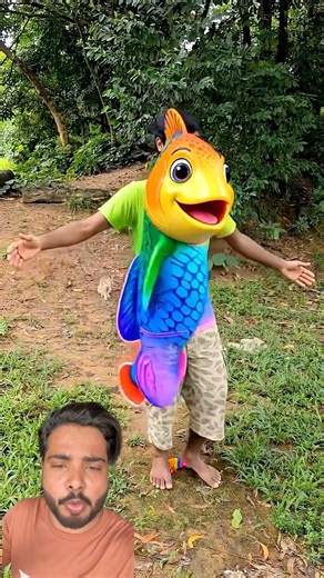 Little Brother Steps on Fish & Turns Into a GIANT Monster Fish! 😱🐟