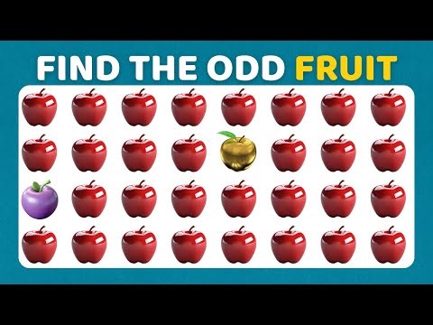 Find the ODD One Out - Fruit Edition 🥝🍓🍒| Easy, Medium, Hard - 30 Ultimate Levels | Oddly Quizzer
