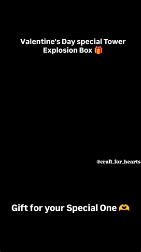 Craft and Arts on Instagram: "Valentine's Day Special gift ❤️ Square Tower Explosion box 🎁 Gift it to your Special One ❤️ Valentine's special 💓 #craft #crafts #crafting #explorepage #explosionbox #explosionboxes #scrapbooking #scrapbook #gift #giftideas #giftforhim #giftforher #instagood #instamood #instadaily #like #likesforlike #comment #share DM for order or inquiry!😎"
