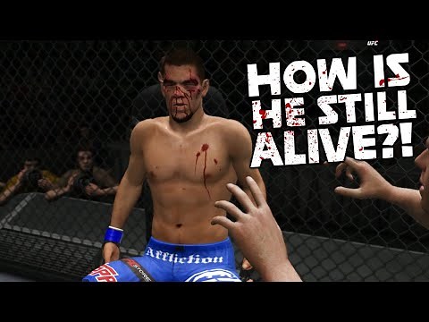 UFC Undisputed 3! - Absolute BLOOD BATH!! His face is a MESS!!