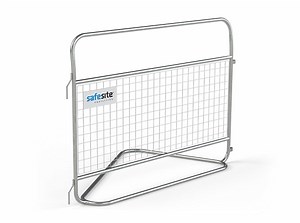 Heavy Duty Temporary 1.5m Police Pedestrian Barrier for Hire or Sale