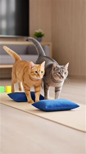 “Epic Cat Race! 🐱 Fastest Kitty Wins 🏁 | Cute Cat Challenge”#cat race