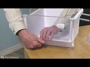 Samsung Refrigerator Repair - How to Replace the Drawer Front (Samsung # DA63-04445B)