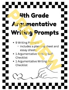 4th Grade Argumentative Writing Packet- B.E.S.T Writing Test Prep