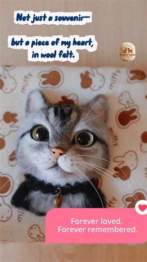From Photo to Wool Felt: My Cat, Always with Me | by Felted by Sophia