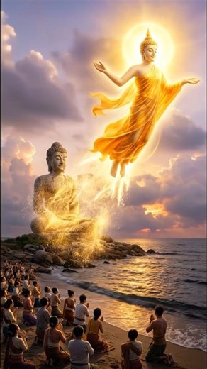 The Walking Buddha: Stone Awakens to Light 🙏 #buddha #buddhasadhu