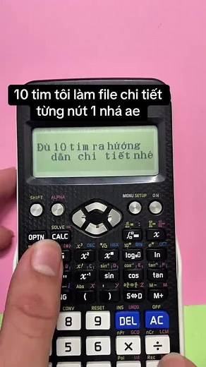 Hướng dẫn sử dụng máy tính Casio 580