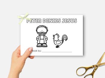Peter Denies Jesus Last Supper Bible Mini Book Craft for Easter Sunday School