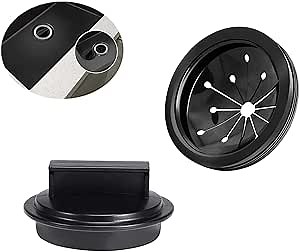 3 Inch Garbage Disposal Splash Guard Sink Stopper Universal Rubber Food Waste Disposer Sink Garbage Disposal Splash Guard and Drain Plug for Whirlawa,for Waste King,for Sinkmaster,for GE Models