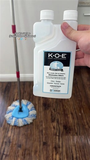 This is the only thing that makes my kitchen smells so good if you have dogs or cats this is a must #koeeliminator #cleanwithme #moppingfloors #EasyReturnsEveryTime #CleanTok @Odorcide
