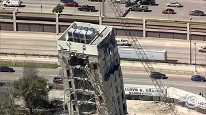 'Leaning Tower of Dallas': Crews struggle to topple high-rise tower