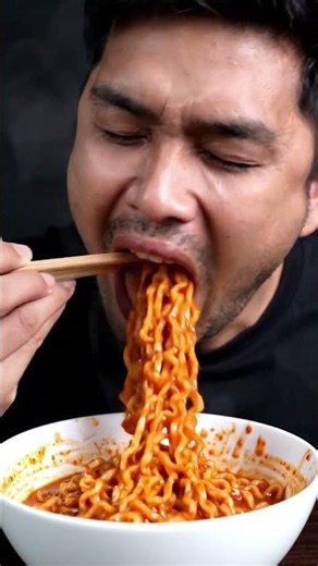 ASMR Spicy Noodles Eating Sounds 🍜 Extreme Slurp & Crunch