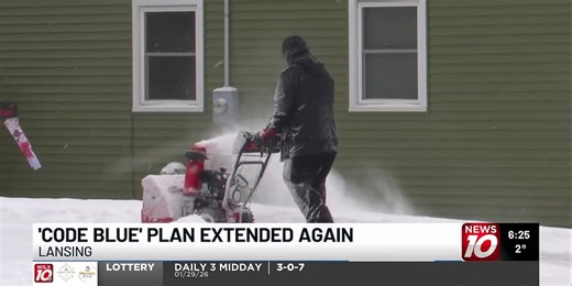 Lansing's Code Blue cold weather plan extended again