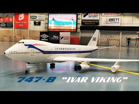 Boeing 747-B Indoor scale EDF model - Scratch built from foam board - Maiden flight