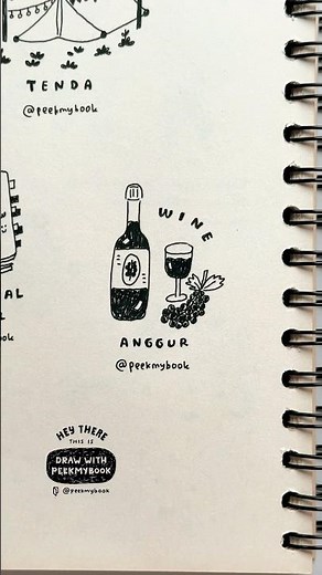 How to draw wine