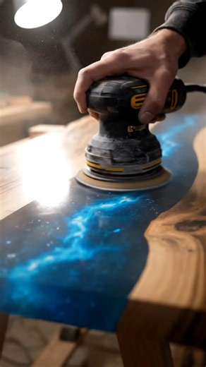 Amazing Woodworking – Table Raising Art Transformation #shorts #epoxy