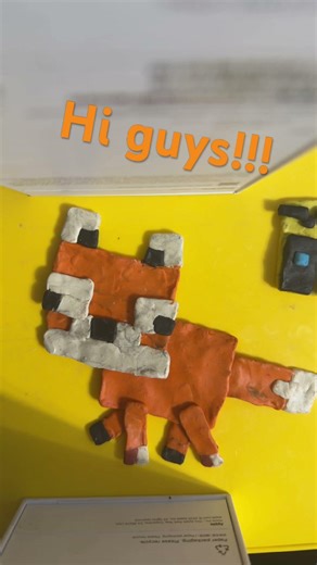 Hi! #claymation #fox #minecraft #minecraftshorts