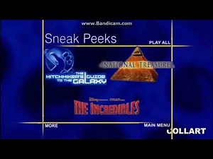Sneak Peeks Menu to LOST: The Complete 1st Season 2005 DVD (March 8, 2005 version)