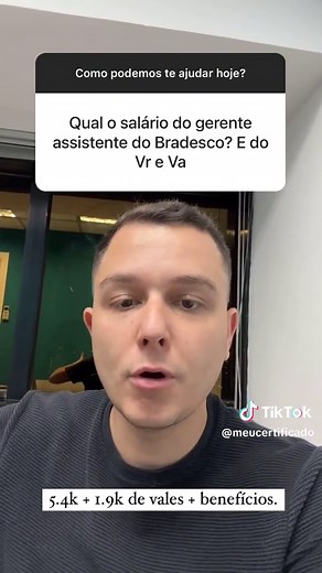 Esse é o salario do cargo gerente assistente no banco bradesco! #bancarios #bancariosurtado #bradesco #mercadofinanceiro #vagas #cpa10 #cpa20 #anbima #bancos #meucertificadoanbima