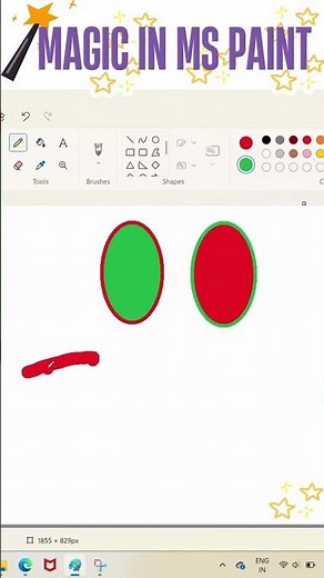 MS Paint Magic 🎨 | Left Click vs Right Click Trick 🔥 (Must Try Hack!