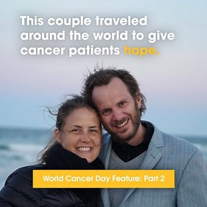 10K views · 106 reactions | World Cancer Day Feature | Part 2 We are inspired by Martin and Katarina, a couple who traveled around the world in search of survivor stories to give patients hope. Through My Survival Story, they discovered that our stories are the one thing that continues to unite us all. Tell us your story below. | Stand Up To Cancer | Facebook
